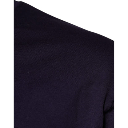 Dolce & Gabbana Purple DG Logo Cotton Crew Neck T-shirt