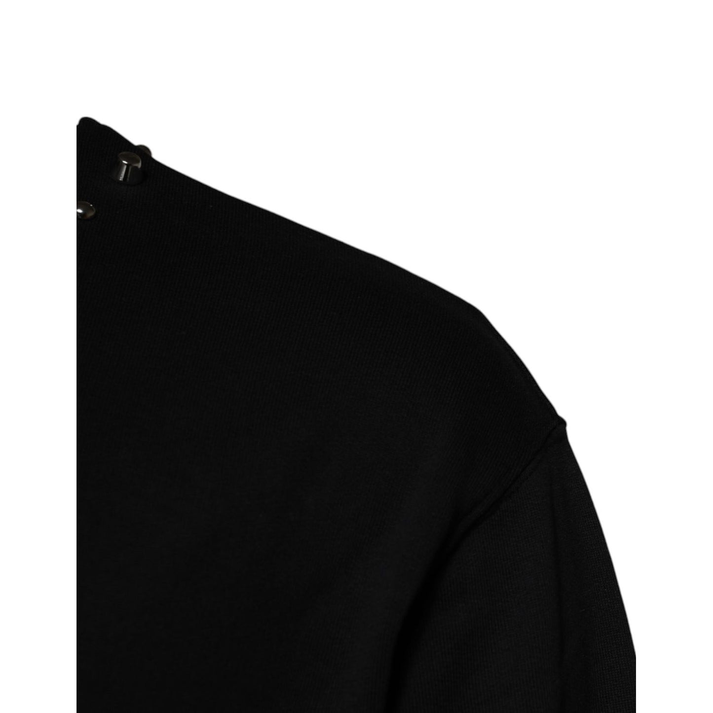 Dolce & Gabbana Black Logo Stud Pullover Sweatshirt Sweater Dolce & Gabbana