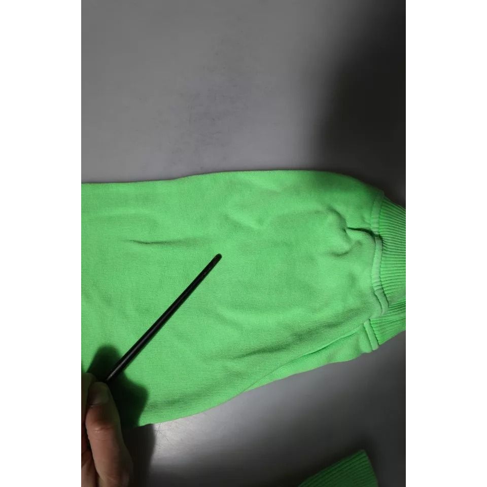 Dolce & Gabbana Green Logo Hooded Pullover Sweatshirt Sweater