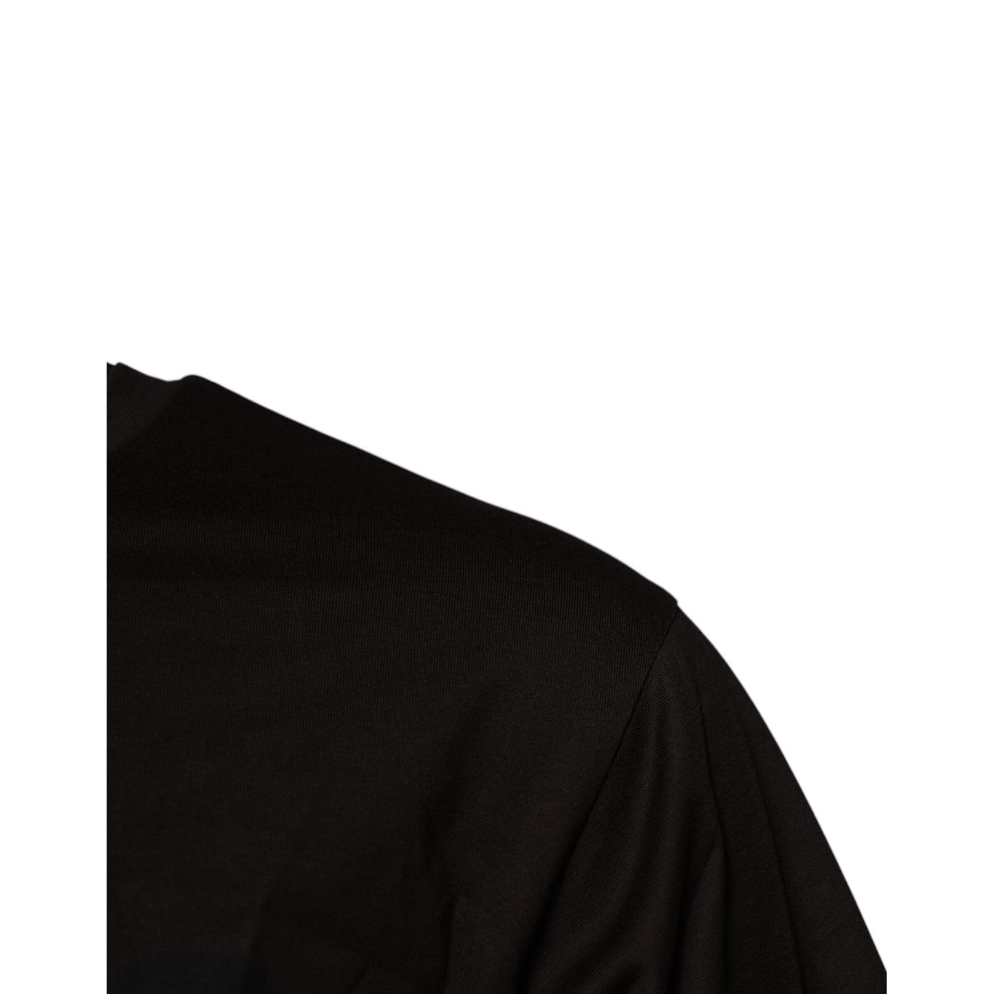 Dolce & Gabbana Dark Brown Logo Cotton Crew Neck T-shirt