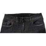 Dolce & Gabbana Dark Gray Washed Cotton Slim Fit Denim Jeans