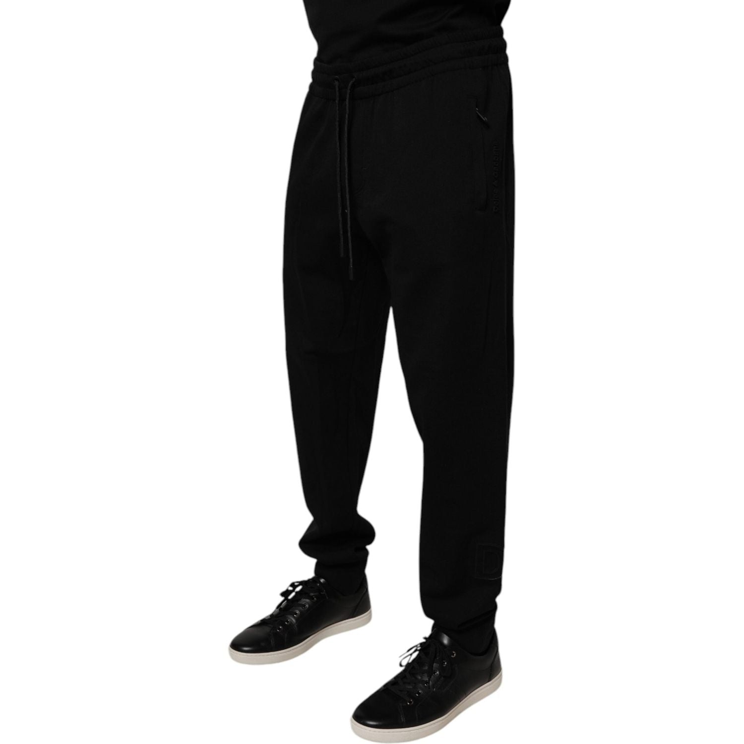 Dolce & Gabbana Black Cotton Jogger Jogging Pants