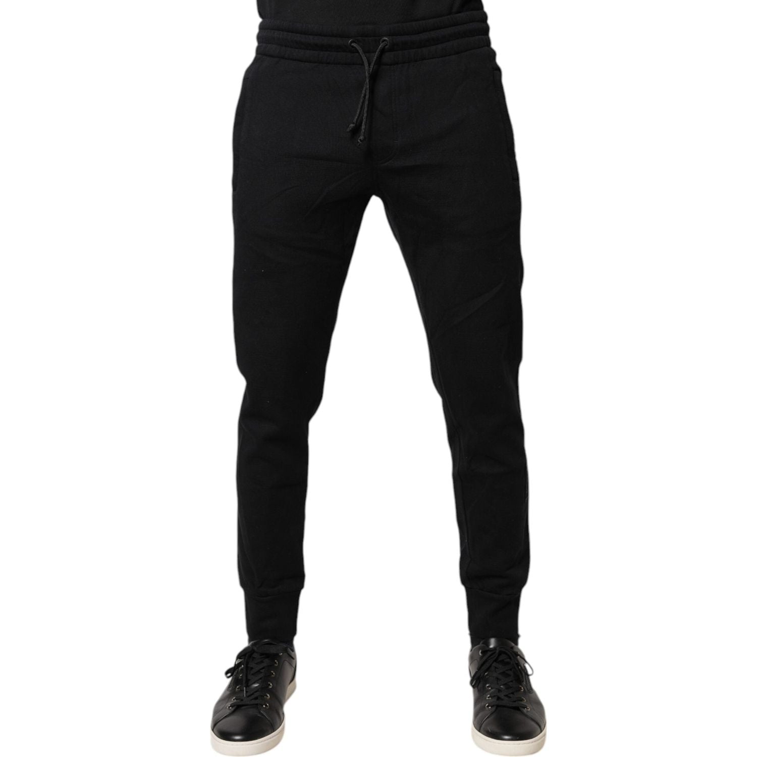 Dolce & Gabbana Black Cotton Jogger Jogging Pants