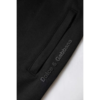 Dolce & Gabbana Black Cotton Jogger Jogging Pants