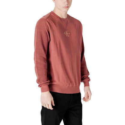 Calvin Klein Jeans Red Cotton Sweatshirt