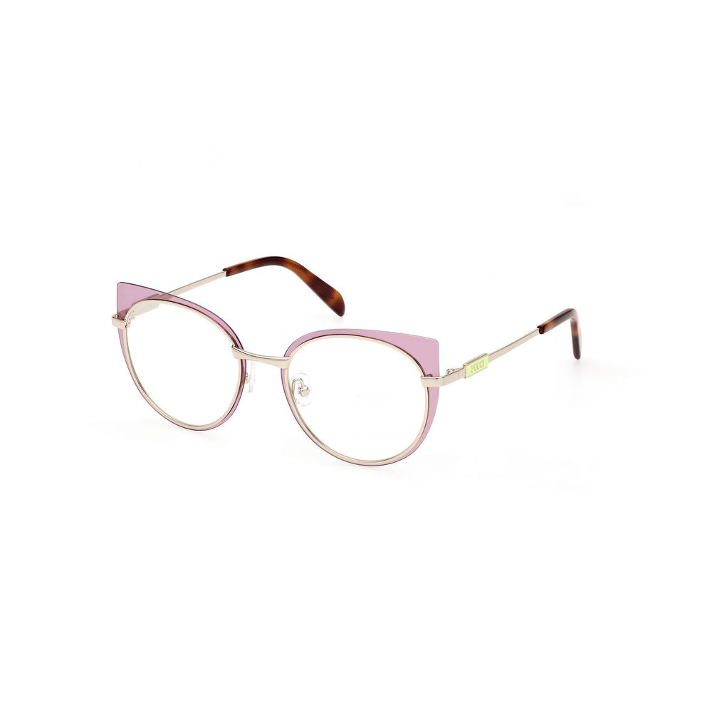 Emilio Pucci Purple Metal Frames for women, model EP5220-51080, featuring a stylish design with purple metal accents, size 51/19/140 mm.