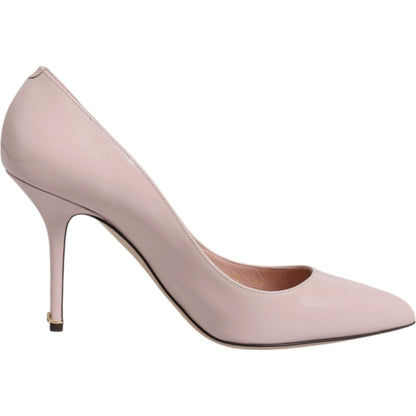 Dolce & Gabbana Pink Patent Leather Stiletto Heel Pumps Shoes