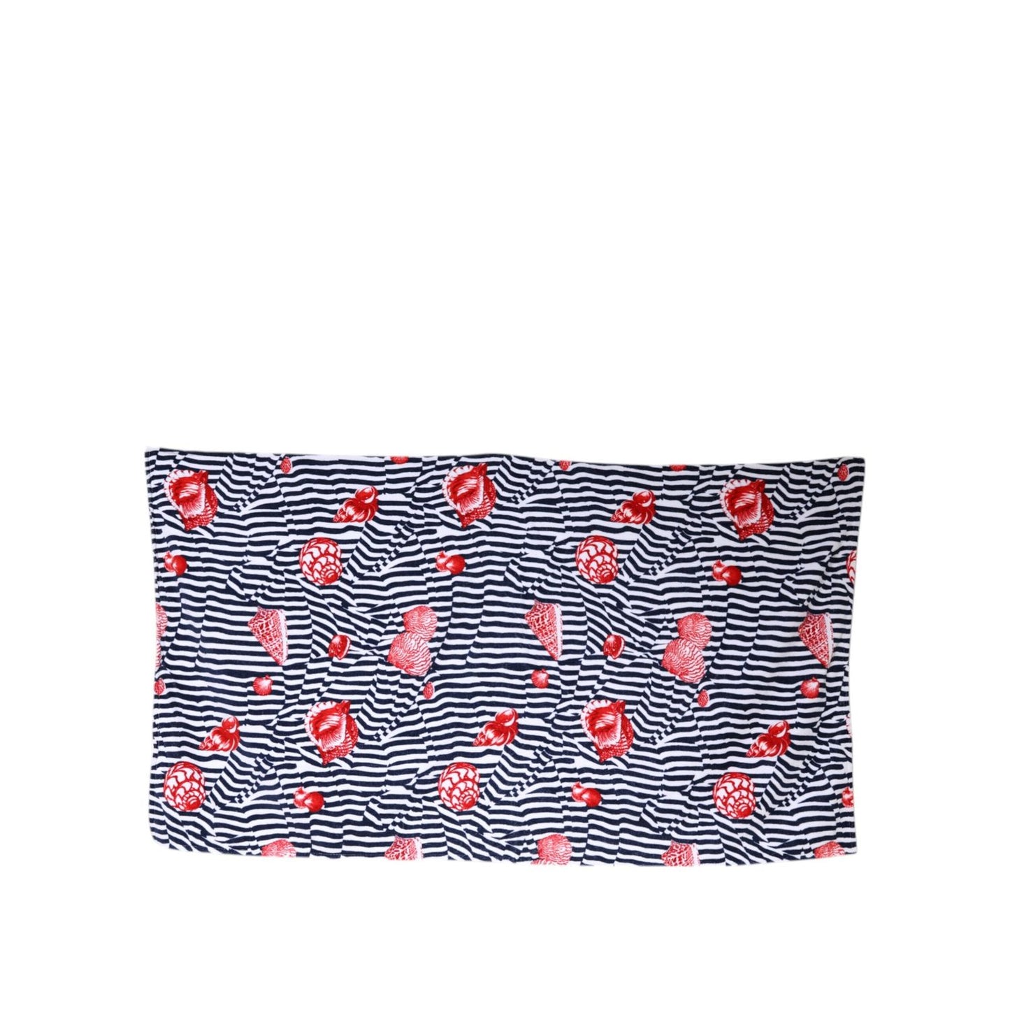 Dolce & Gabbana Multicolor Stripes Seashells Beach Towel