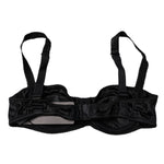 Dolce & Gabbana Black Silk Stretch Balconette Brassiere Underwear
