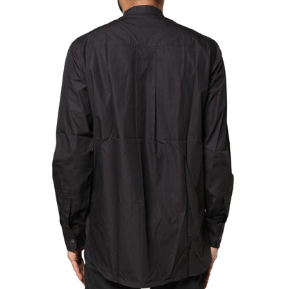 Dolce & Gabbana Black Cotton Button Down Men Casual Shirt