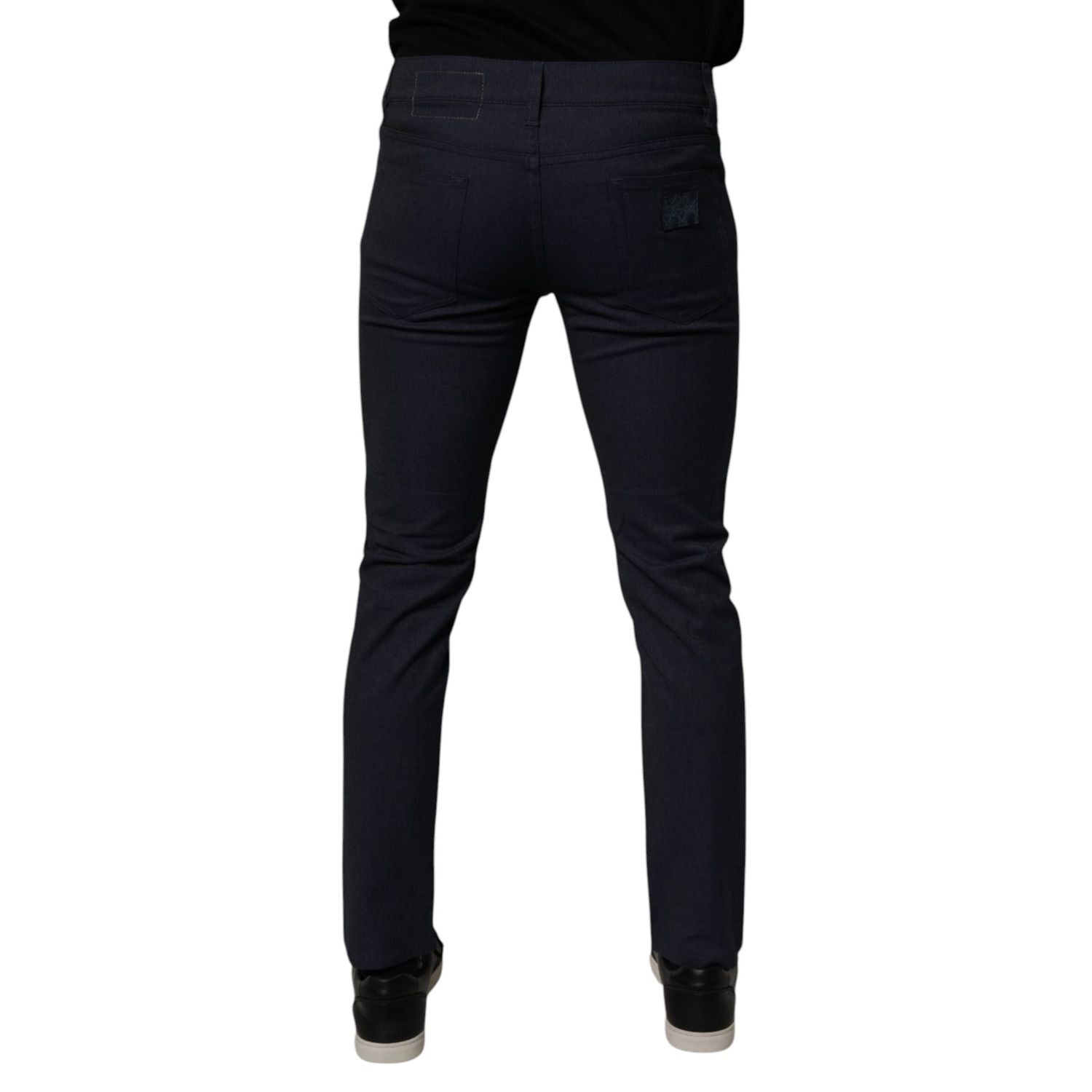 Dolce & Gabbana Dark Blue Cotton Stretch Skinny Denim Jeans