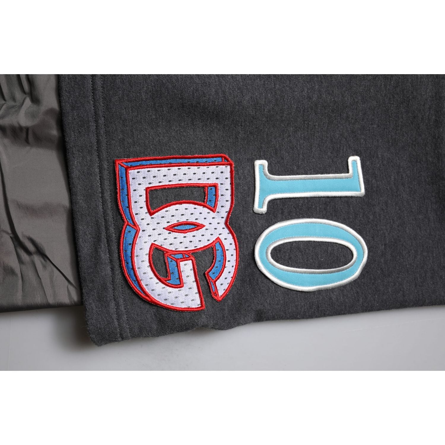 Dolce & Gabbana Dark Gray Cotton Layered Straight Sweatpants Pants