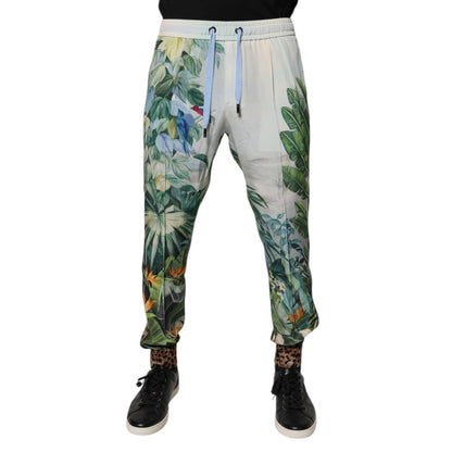 Dolce & Gabbana Multicolor Tropical Jogger Sweatpants Pants