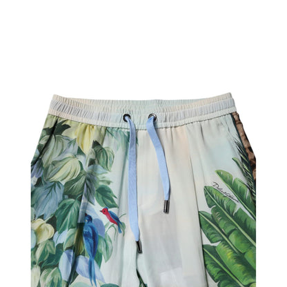 Dolce & Gabbana Multicolor Tropical Jogger Sweatpants Pants