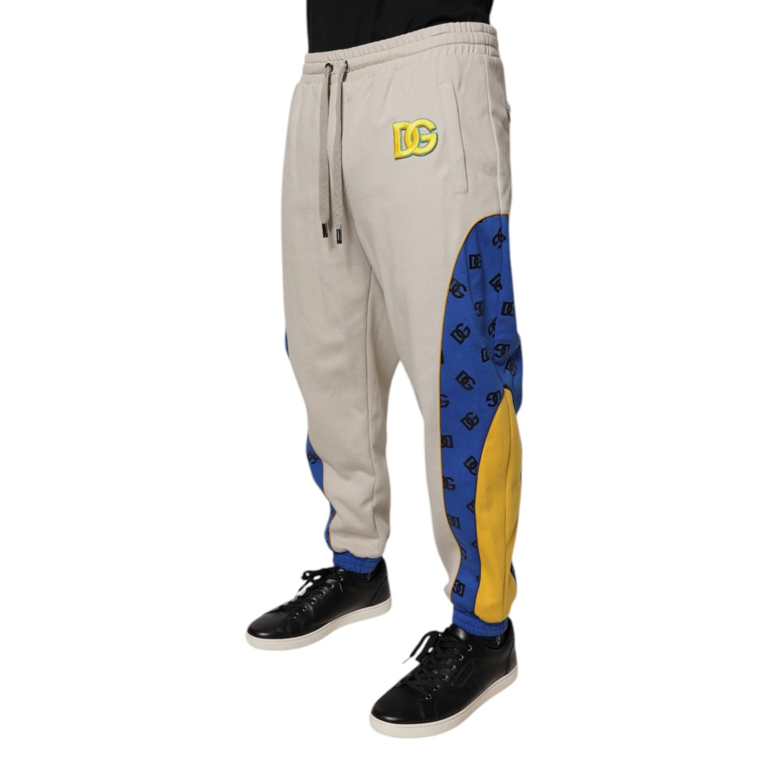 Dolce & Gabbana Multicolor Cotton DG Jogger Sweatpants Pants