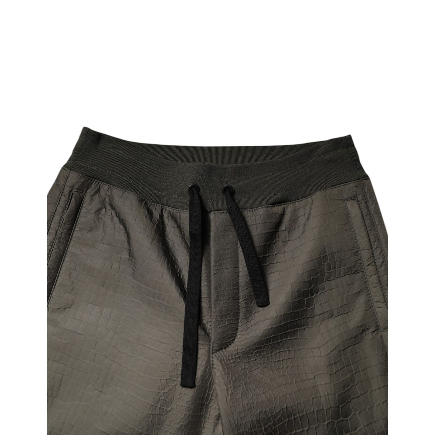 Dolce & Gabbana Brown Lambskin Leather Men Sweatpants Pants