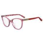 Love Moschino Multicolor Acetate Frames cat-eye design with floral patterned temples, women's eyewear 53/20/140 mm.
