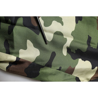 Dolce & Gabbana Multicolor Camouflage Silk Mid Waist Bermuda Shorts