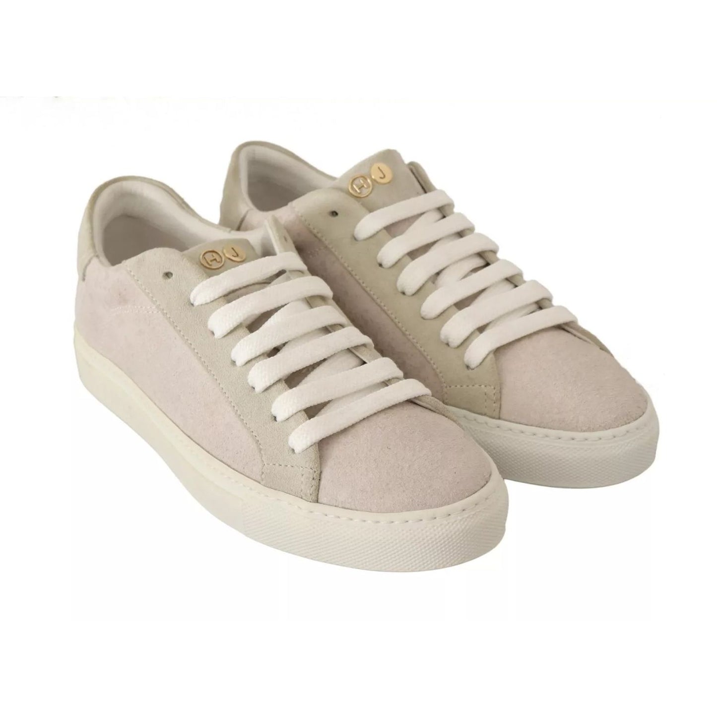 HIDE & JACK Off White Low Top Lace Up Sneakers Shoes