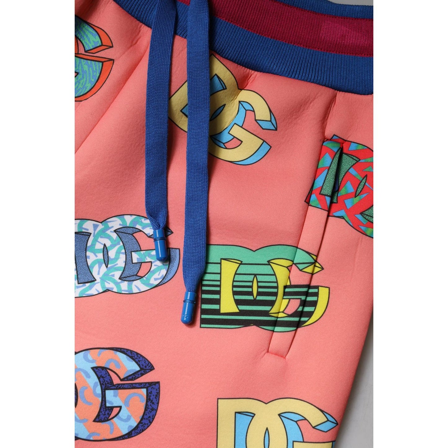 Dolce & Gabbana Pink Logo Monogram Jogger Sweatpants Pants