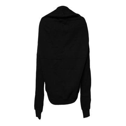 Dolce & Gabbana Black Cotton Crew Neck Sweatshirt Sweater