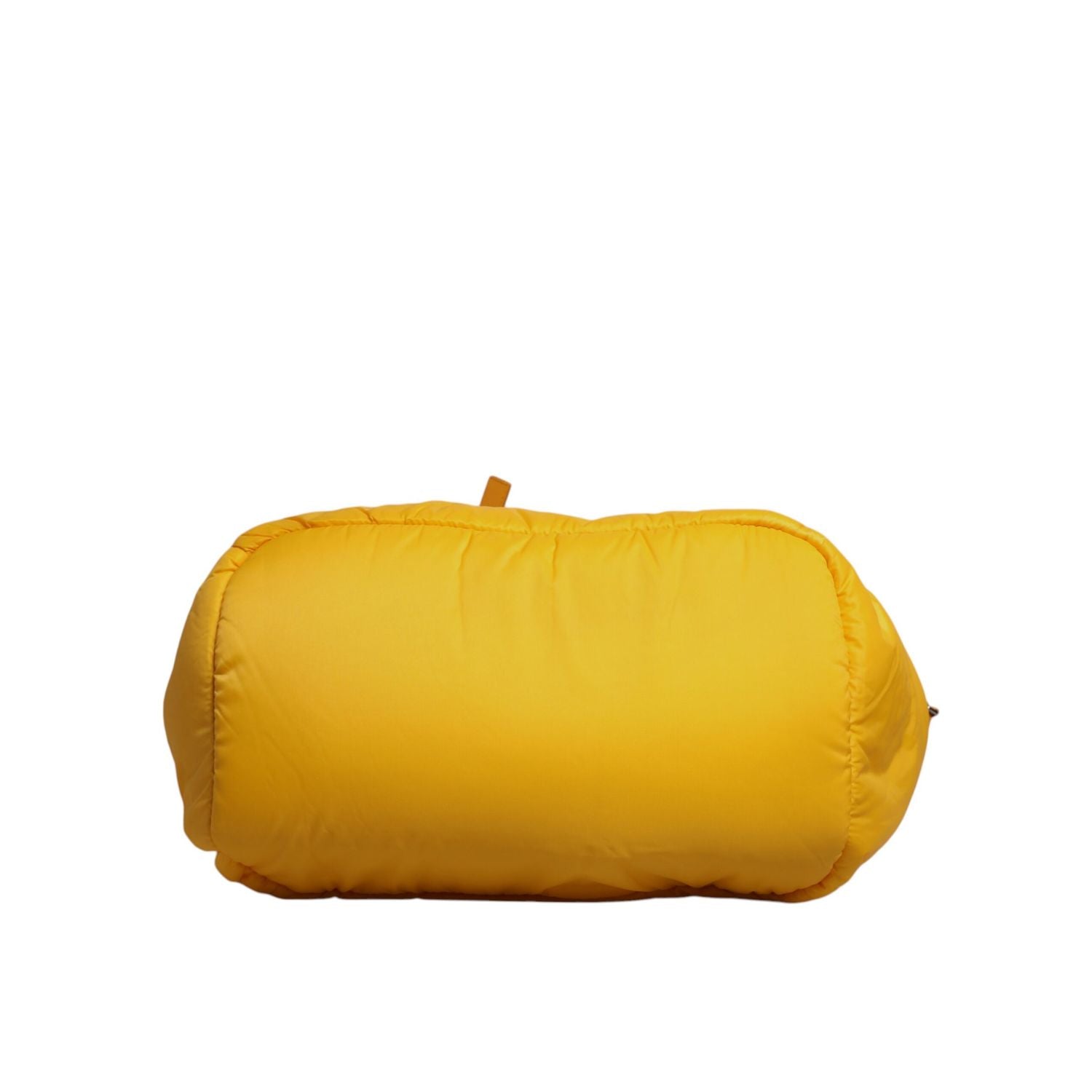 Dolce & Gabbana Yellow Orange Nylon Logo Plaque Hand Shoulder Duffle Bag