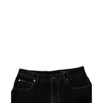 Dolce & Gabbana Black Cotton Mid Waist Wide Leg Denim Jeans