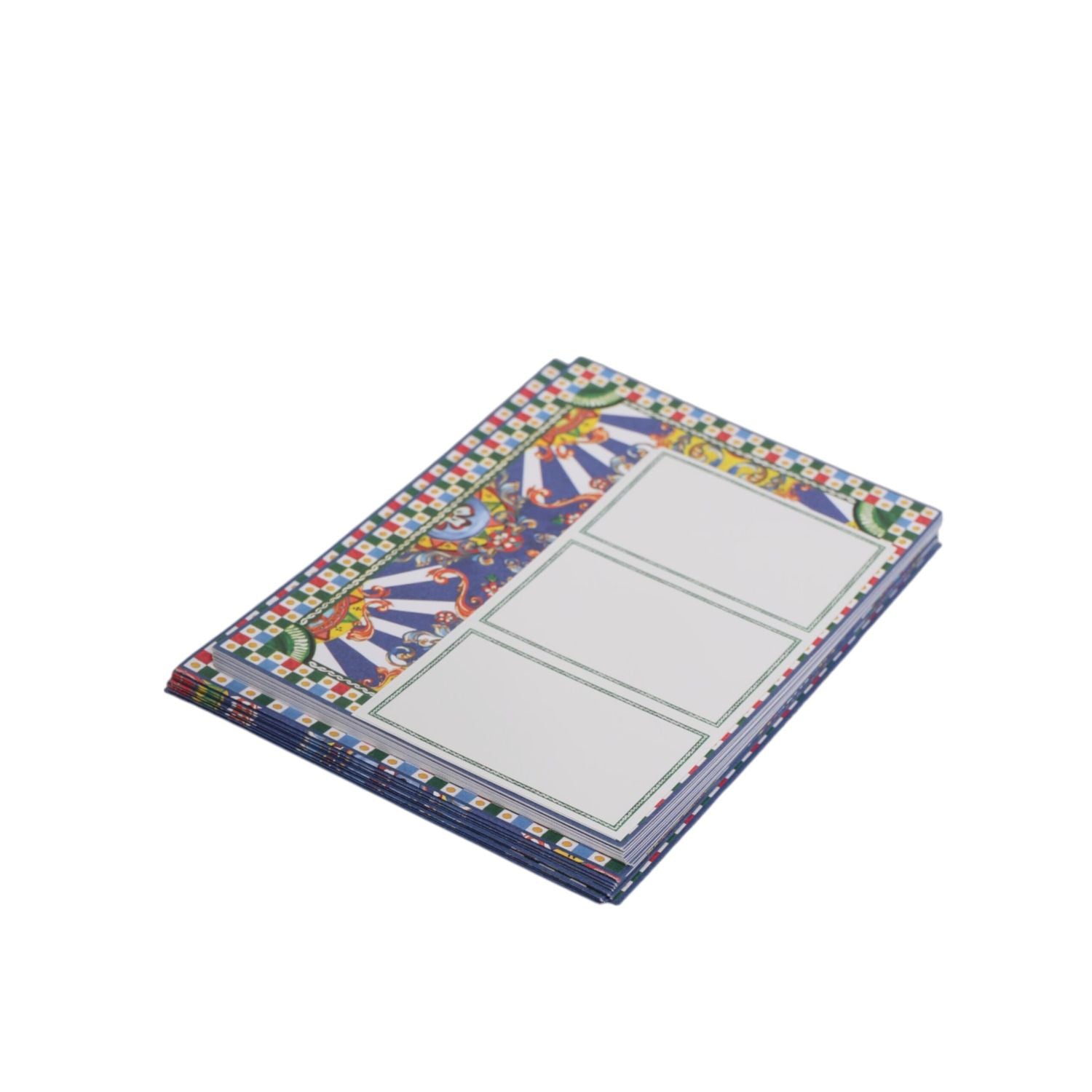 Dolce & Gabbana Multicolor Carretto Siciliano Envelope Post Card Holder