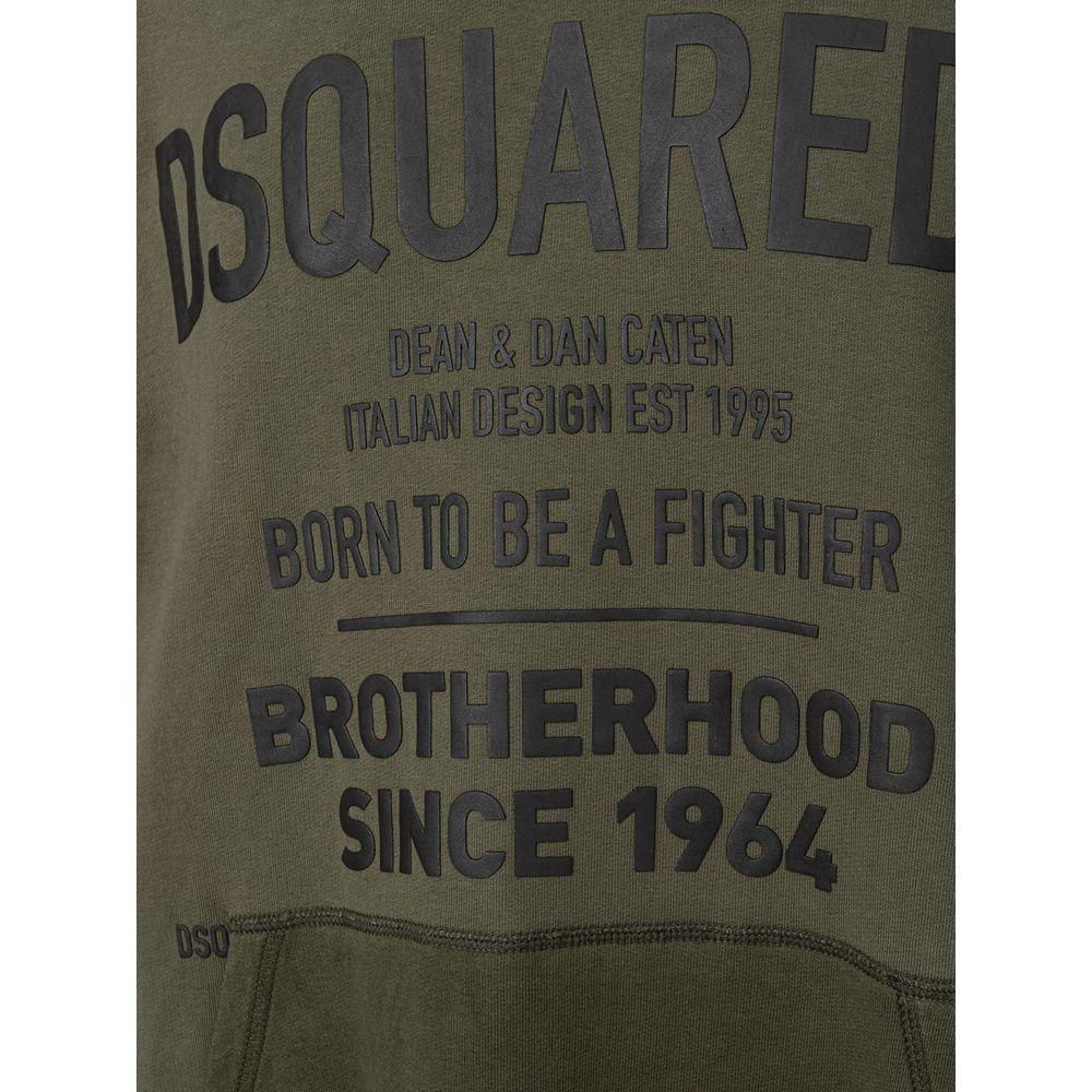 Dsquared² Green Cotton Hoody