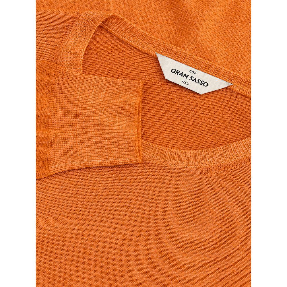 Gran Sasso Orange Wool Sweatshirt