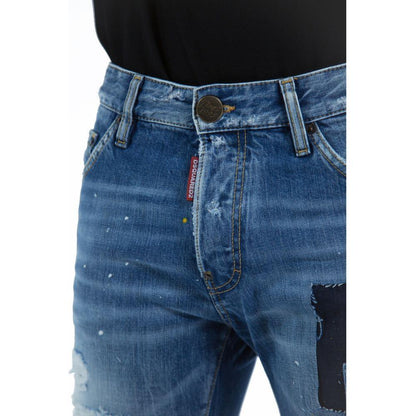Dsquared² Blue Cotton Men's Slim-Fit Jean