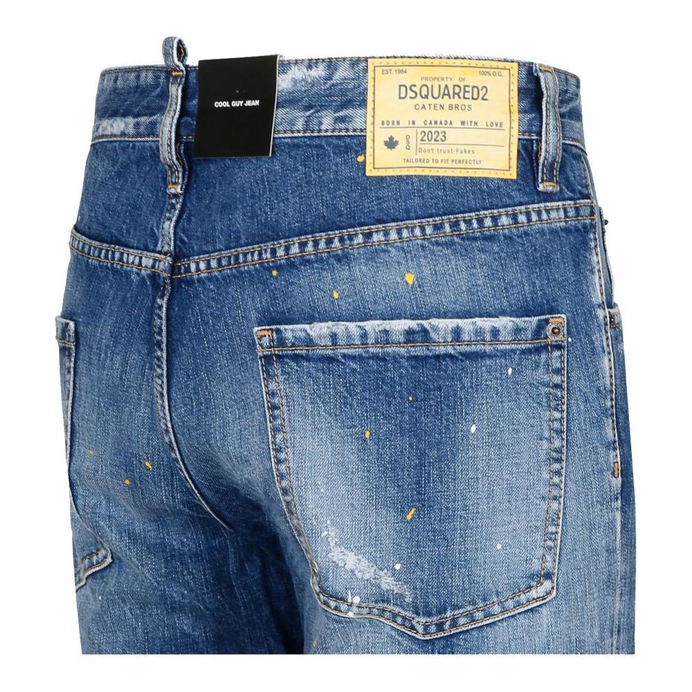 Dsquared² Blue Cotton Men's Slim-Fit Jean