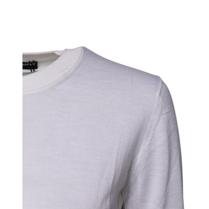 Dolce & Gabbana Cream Cashmere Knit Cropped Cardigan Sweater