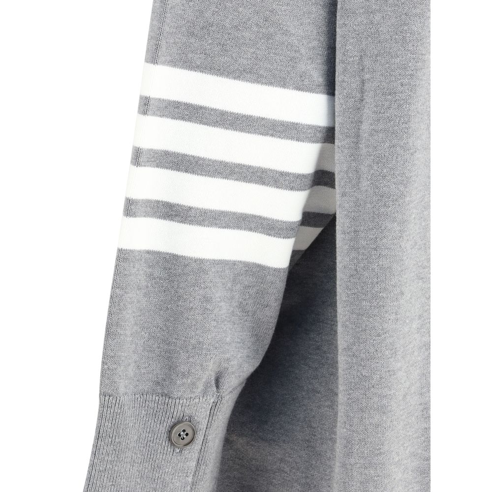 Thom Browne Gray Cotton Cardigan