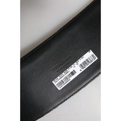 Dolce & Gabbana Multicolor Floral Jacquard Wide Waist Belt