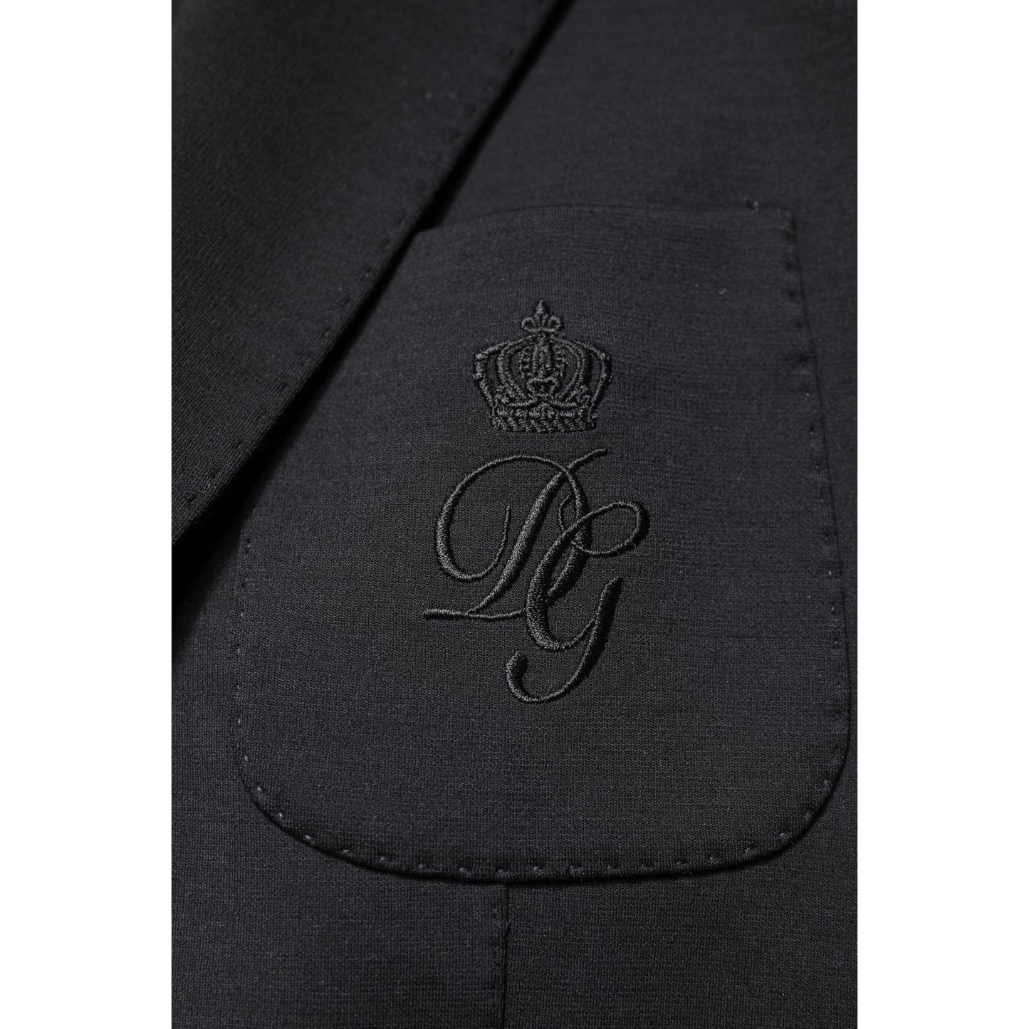 Dolce & Gabbana Black Single Breasted Men Coat Blazer Suit