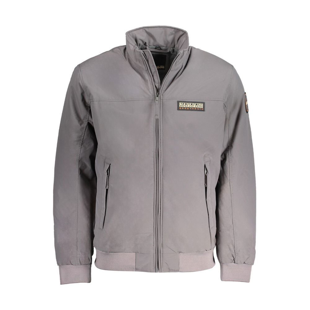 Napapijri Gray Polyamide Men Jacket