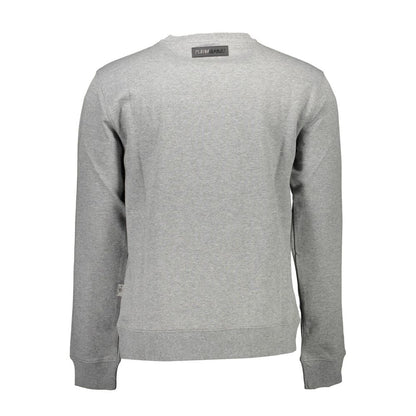 Plein Sport Grigio Cotton Men Sweatshirt