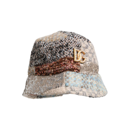Dolce & Gabbana Multicolor Patchwork Embellished Bucket Hat