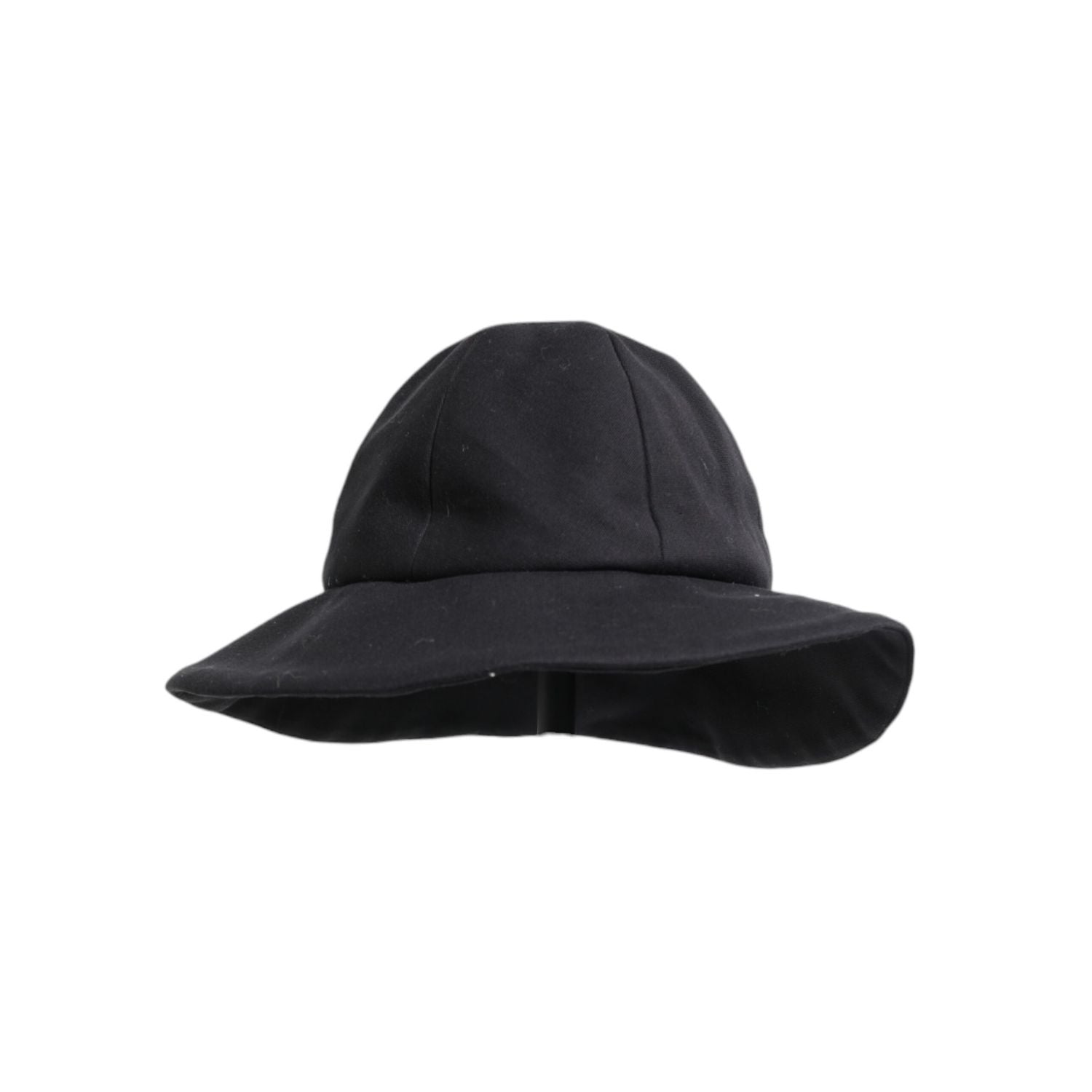 Dolce & Gabbana Black Cotton Wide Brim Bucket Hat