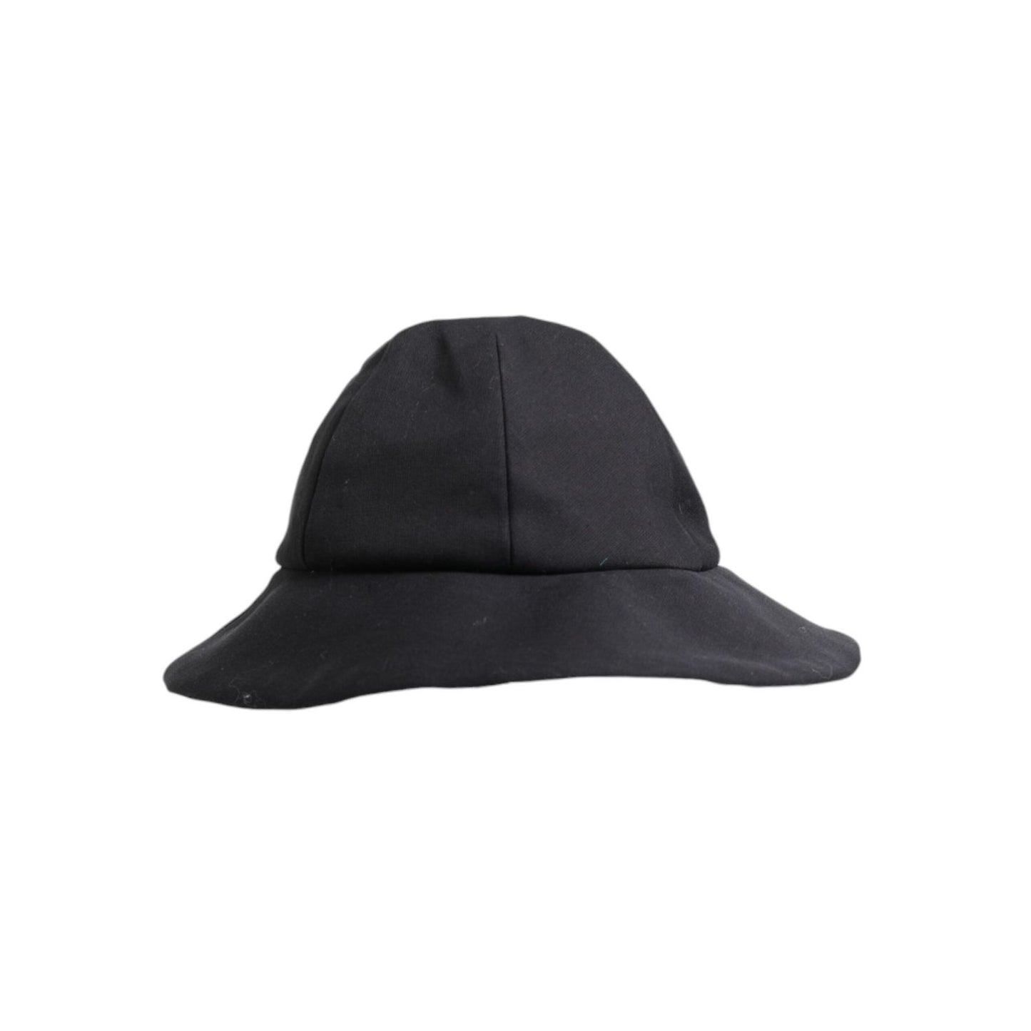 Dolce & Gabbana Black Cotton Wide Brim Bucket Hat