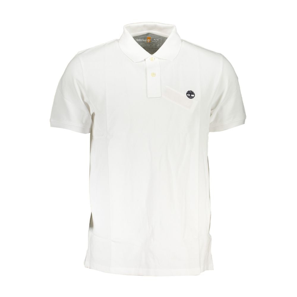 Timberland Bianco Organic Cotton Men Polo Shirt
