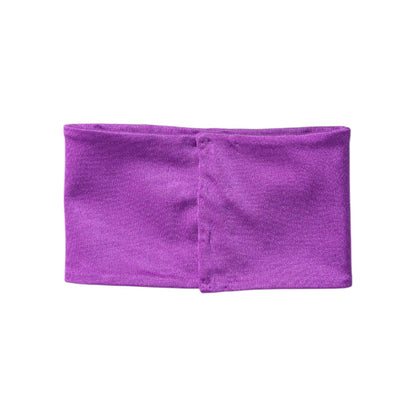 Dolce & Gabbana Purple Nylon Stretch Women Neck Warmer Scarf