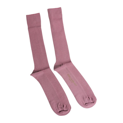 Dolce & Gabbana Rose Pink Cotton Over The Calf Socks