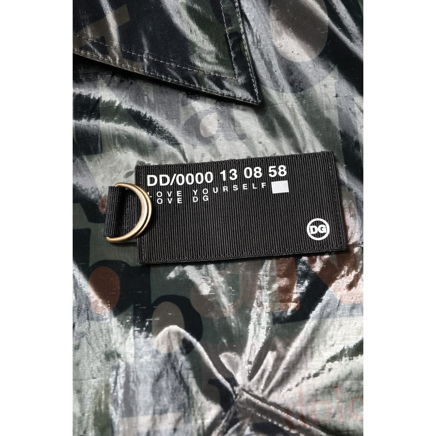 Dolce & Gabbana Green DG Logo Print Bomber Full Zip Jacket