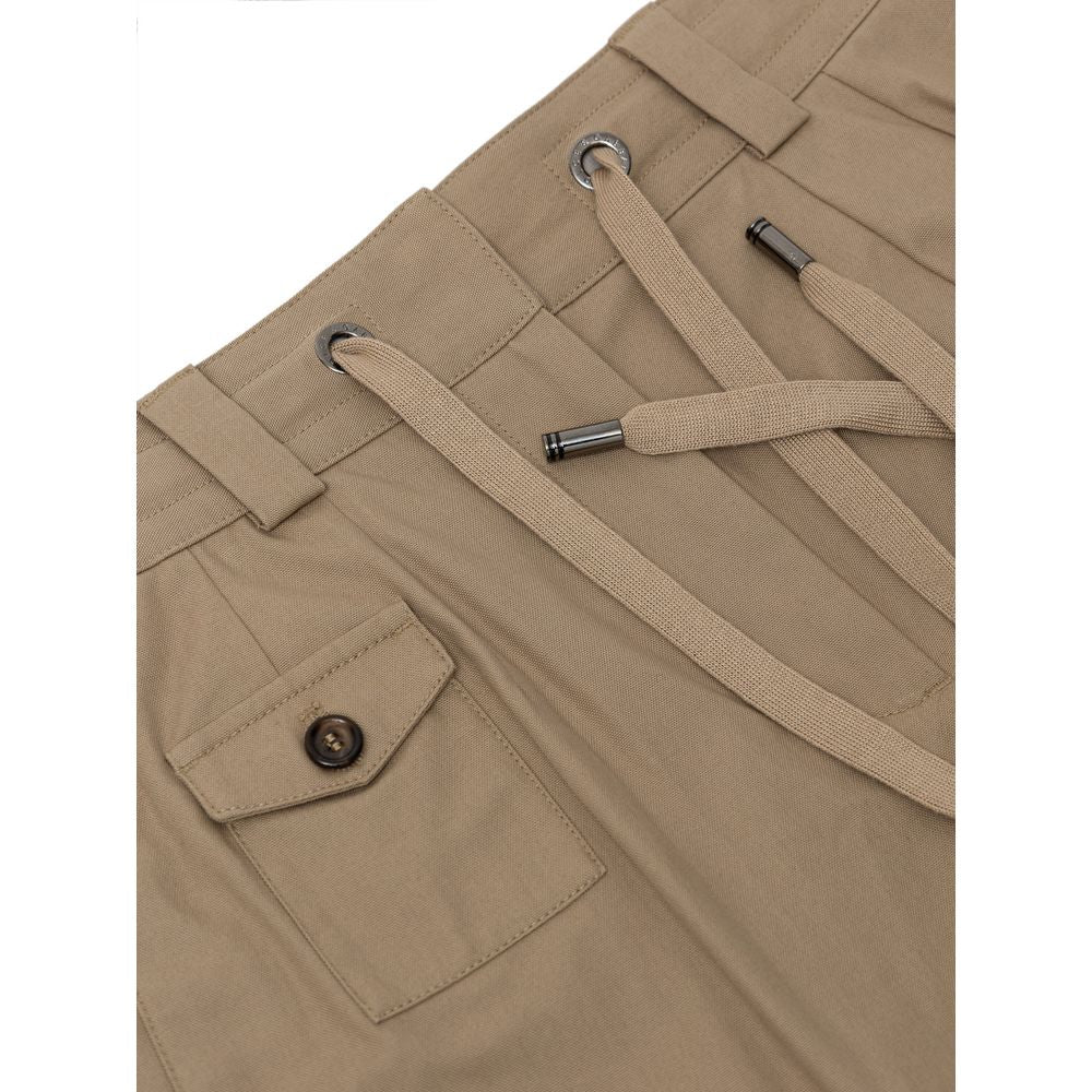 Dolce & Gabbana Beige Cotton Bermuda Shorts