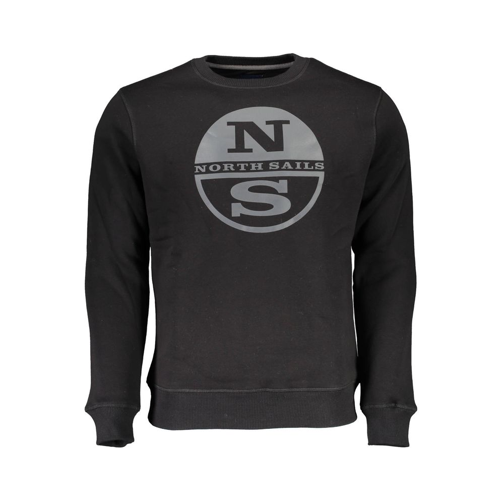 North Sails Black Cotton Sweatshirt