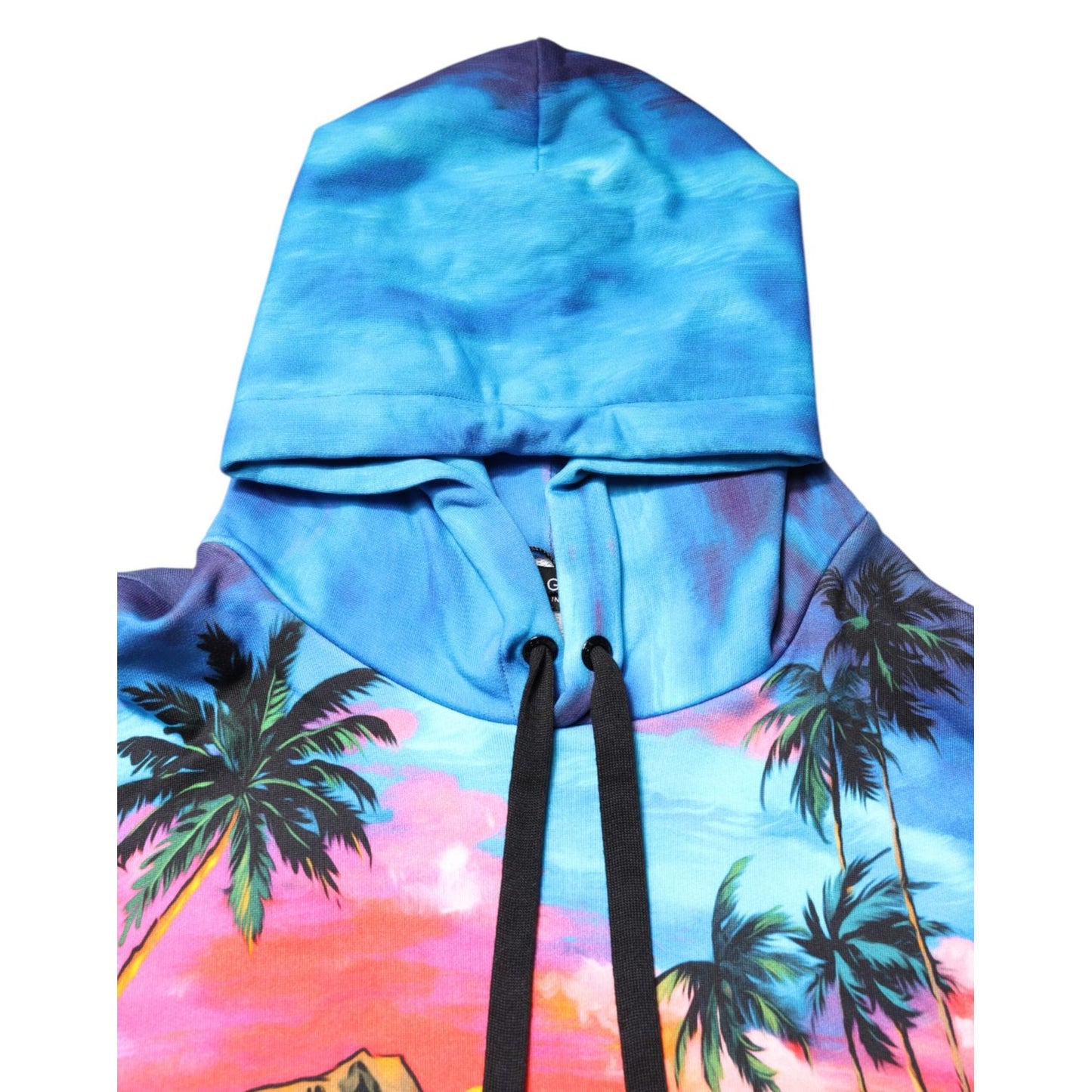 Dolce & Gabbana Multicolor Print Hooded Sweatshirt Sweater