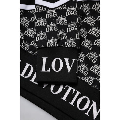 Dolce & Gabbana Multicolor Cotton Crew Neck Pullover Sweater