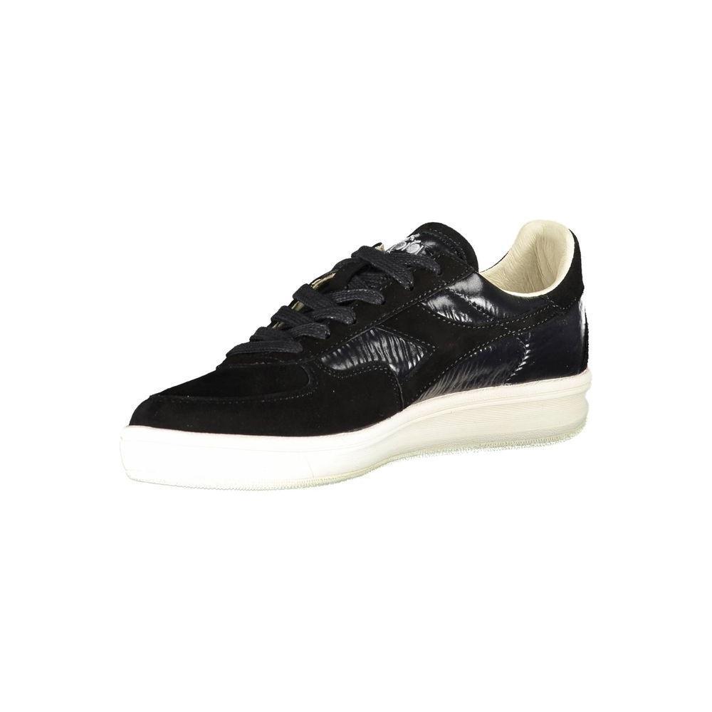 Diadora Black Leather Women Sneaker